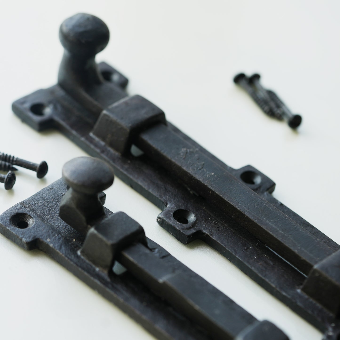 Iron Slide Bolt Door Latch Old Victorian-8"