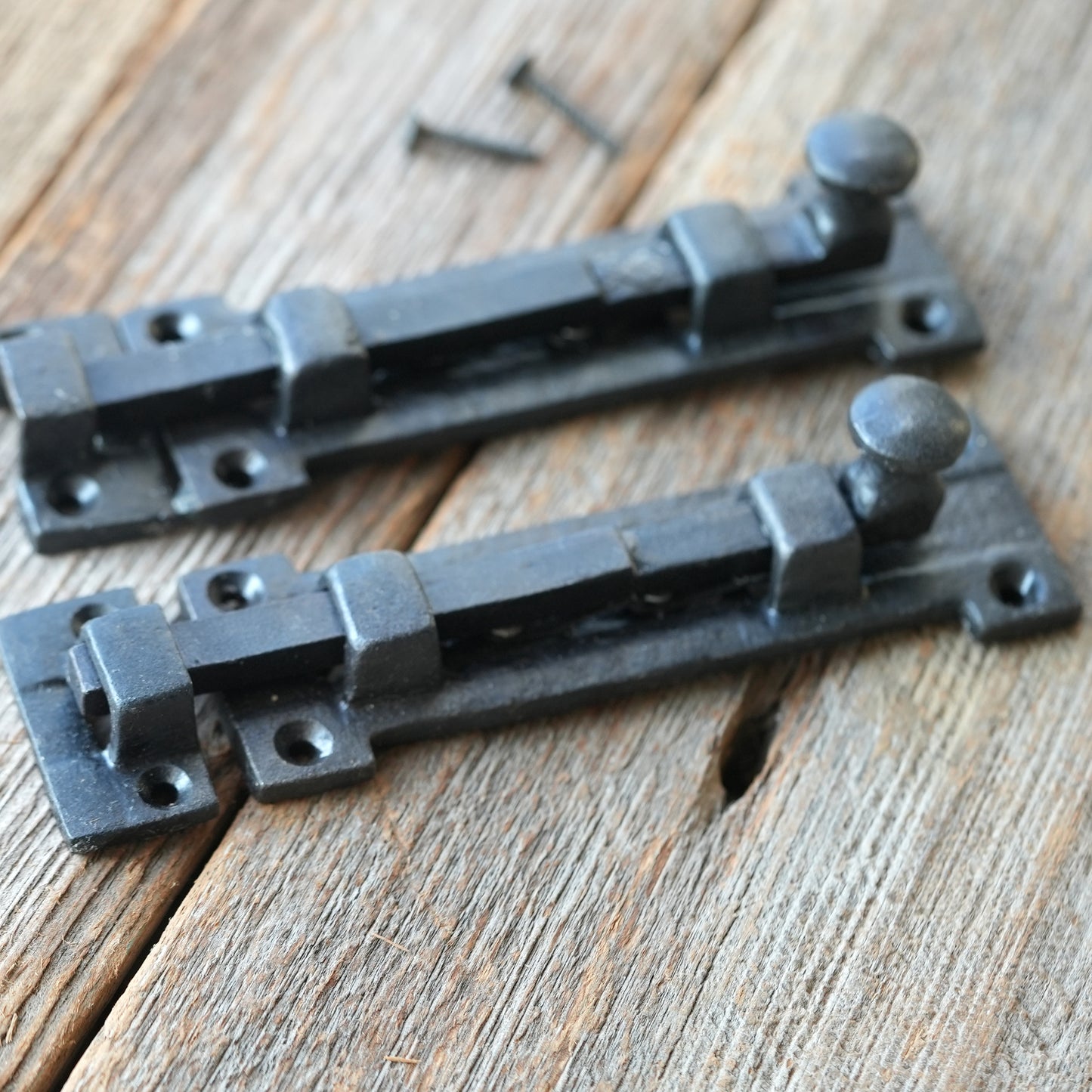 Iron Slide Bolt Door Latch Old Victorian-6.5"