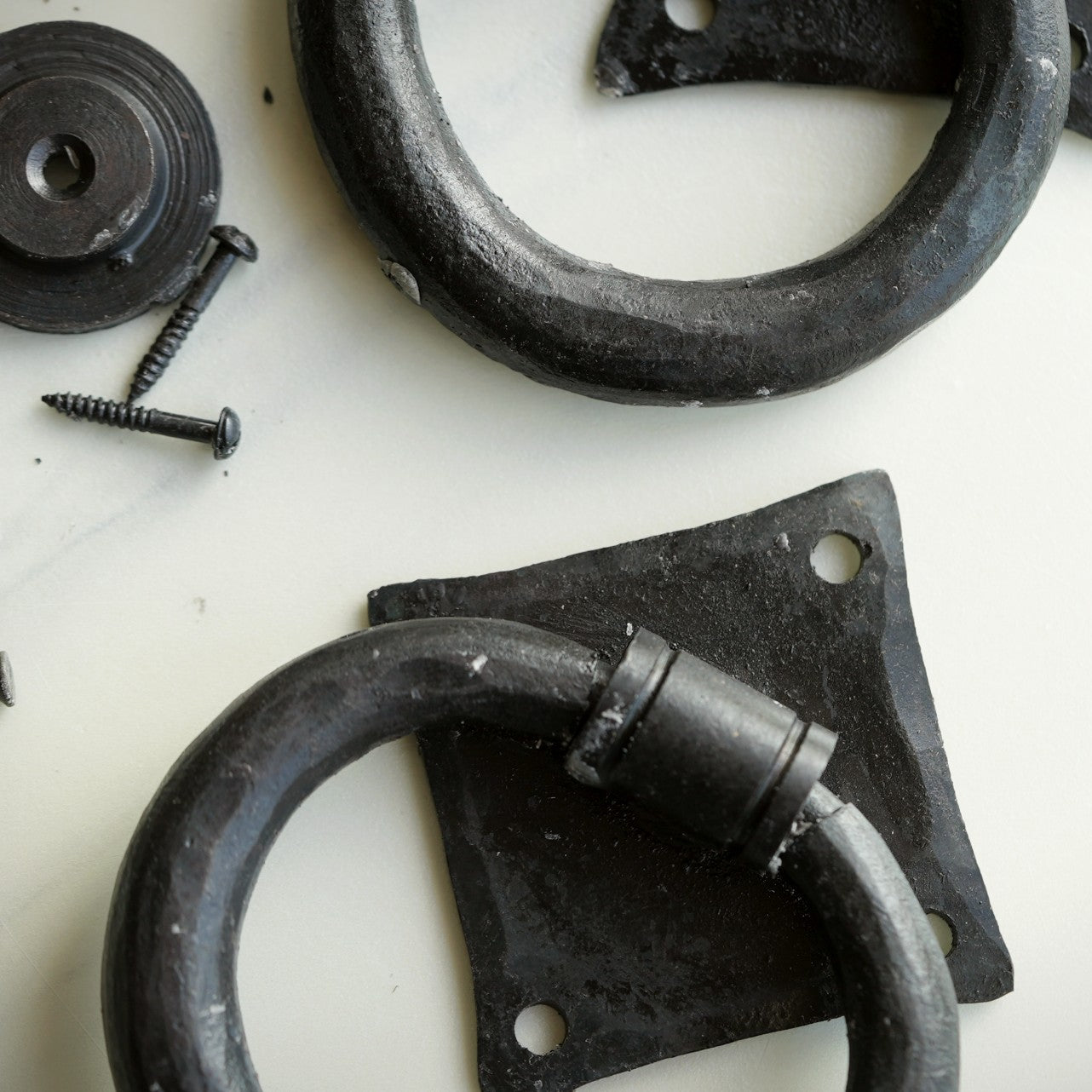 Hand-Forged Victorian Wrought Iron Door Knocker