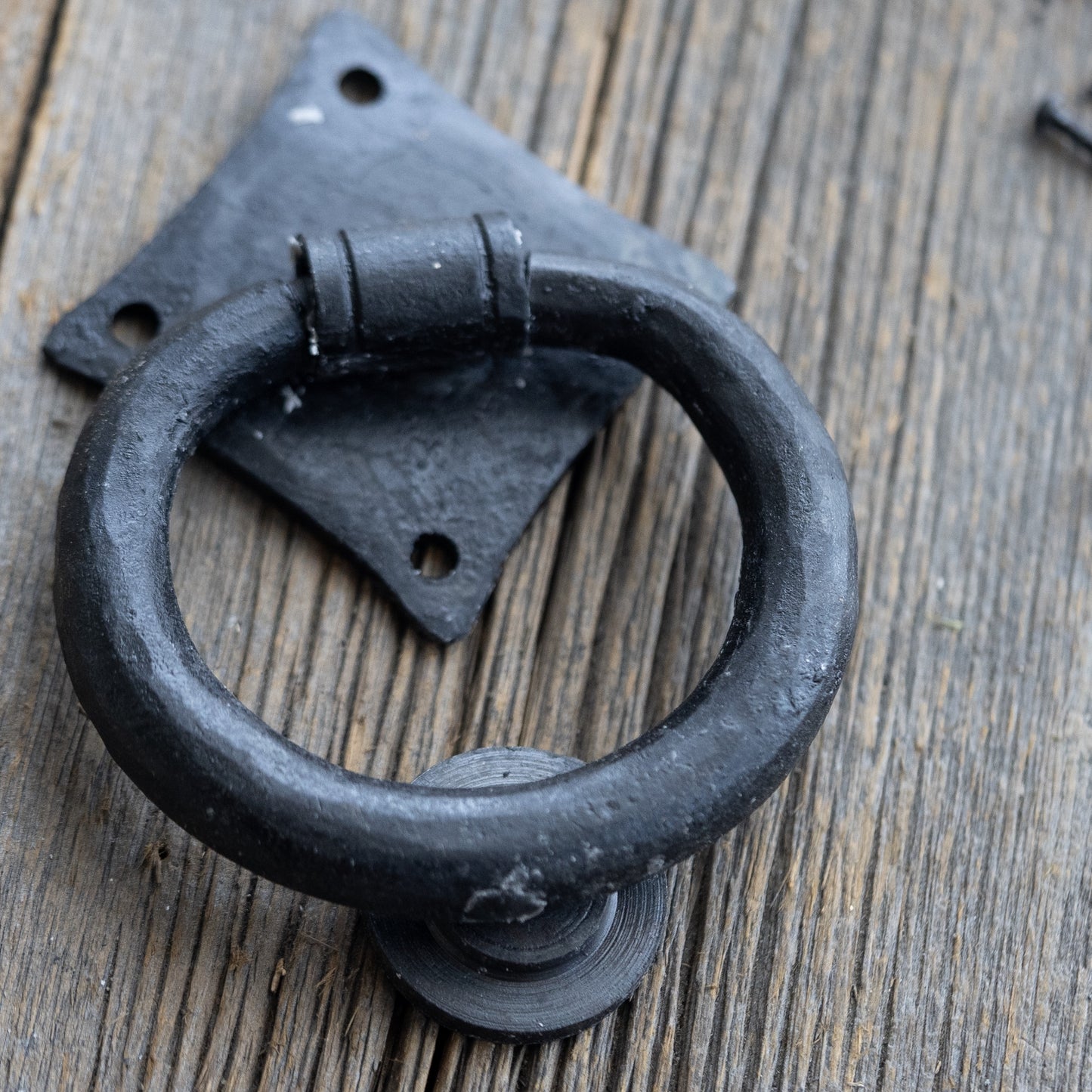 Hand-Forged Victorian Wrought Iron Door Knocker