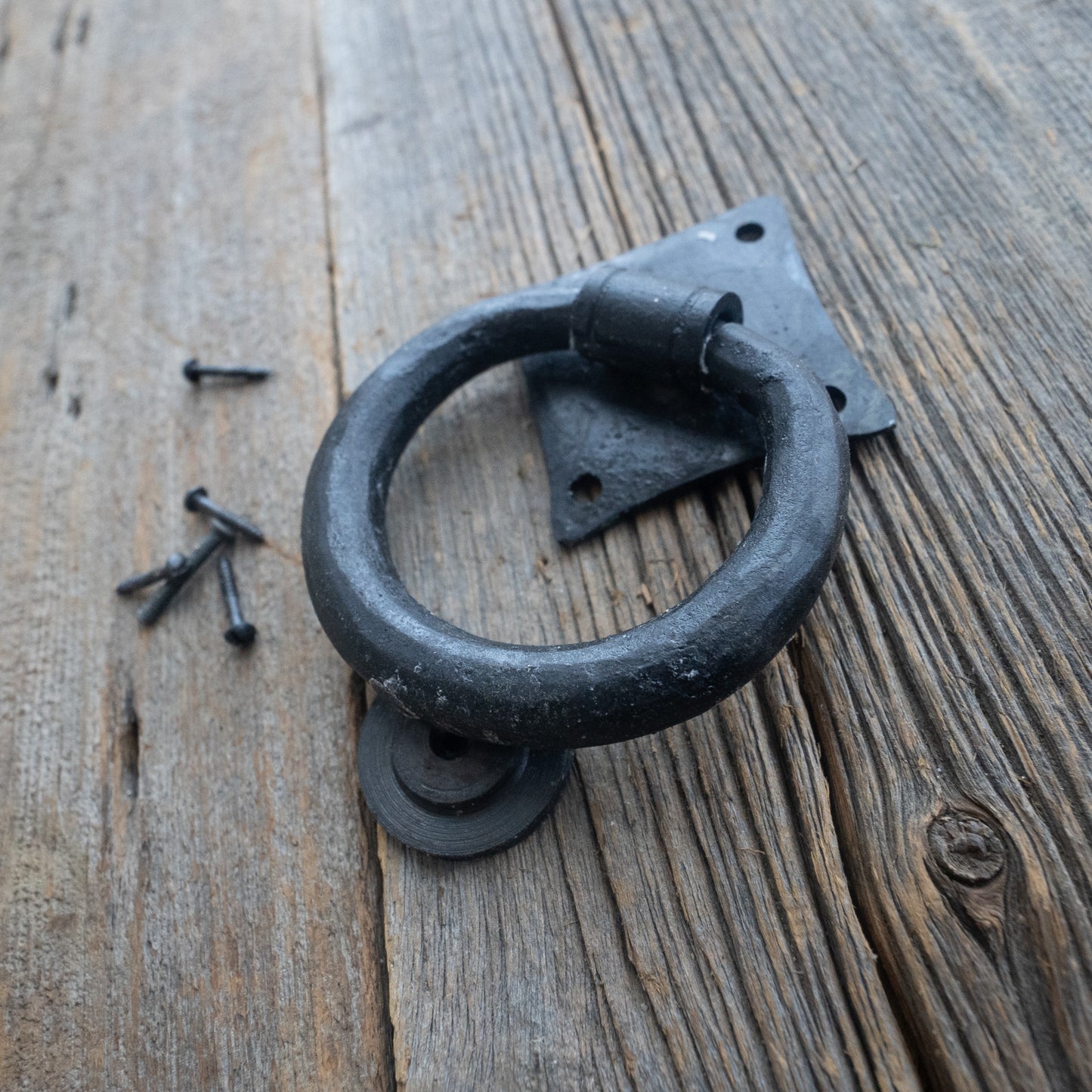 Hand-Forged Victorian Wrought Iron Door Knocker