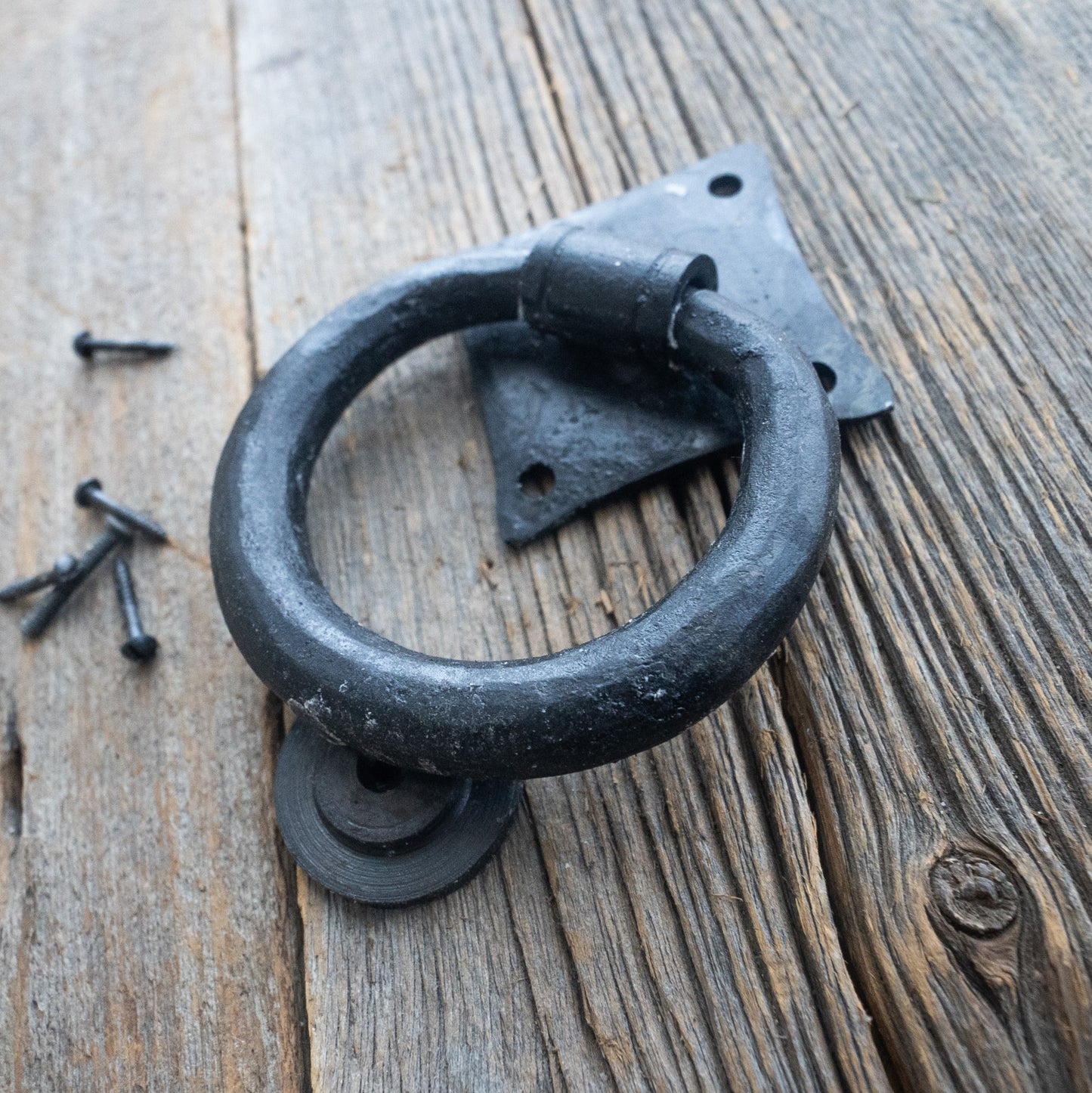 Hand-Forged Victorian Wrought Iron Door Knocker