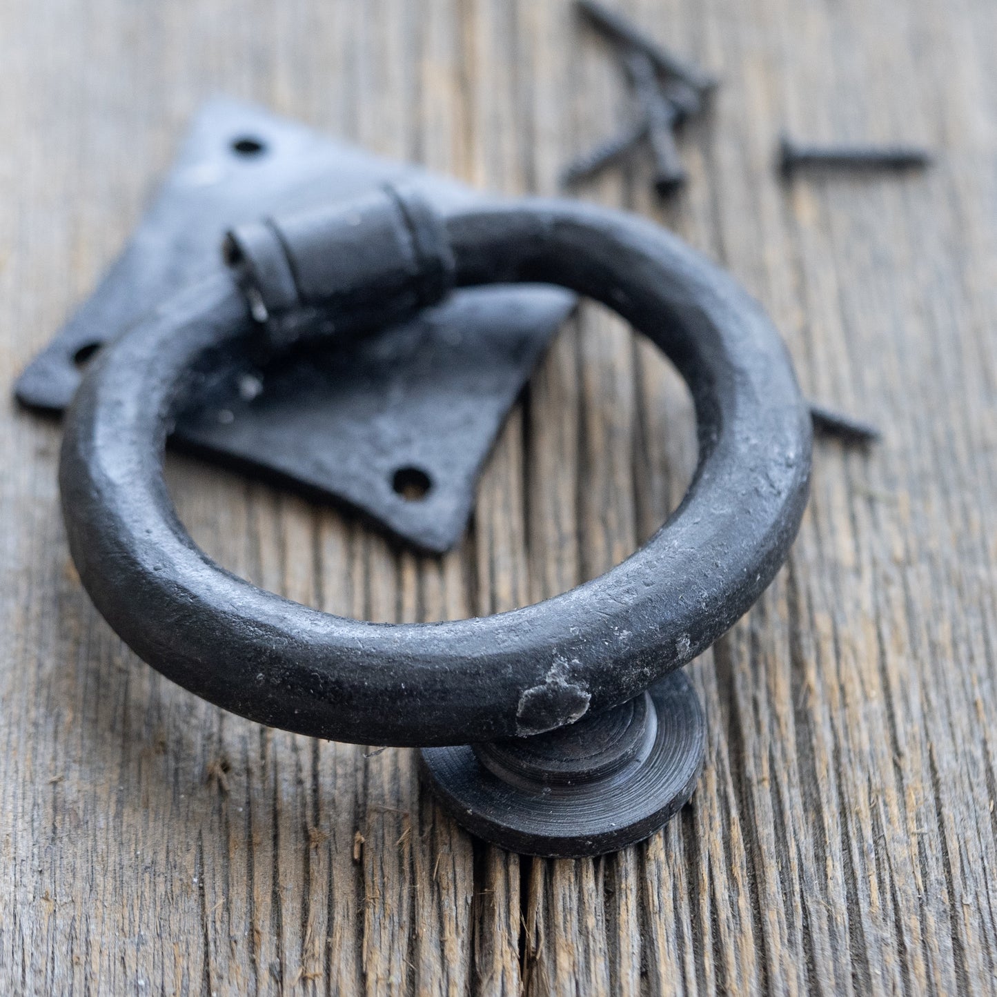 Hand-Forged Victorian Wrought Iron Door Knocker