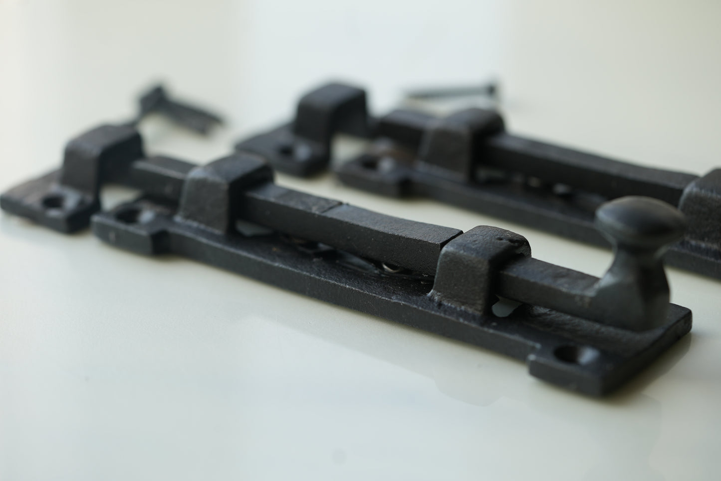 Iron Slide Bolt Door Latch Old Victorian-8"