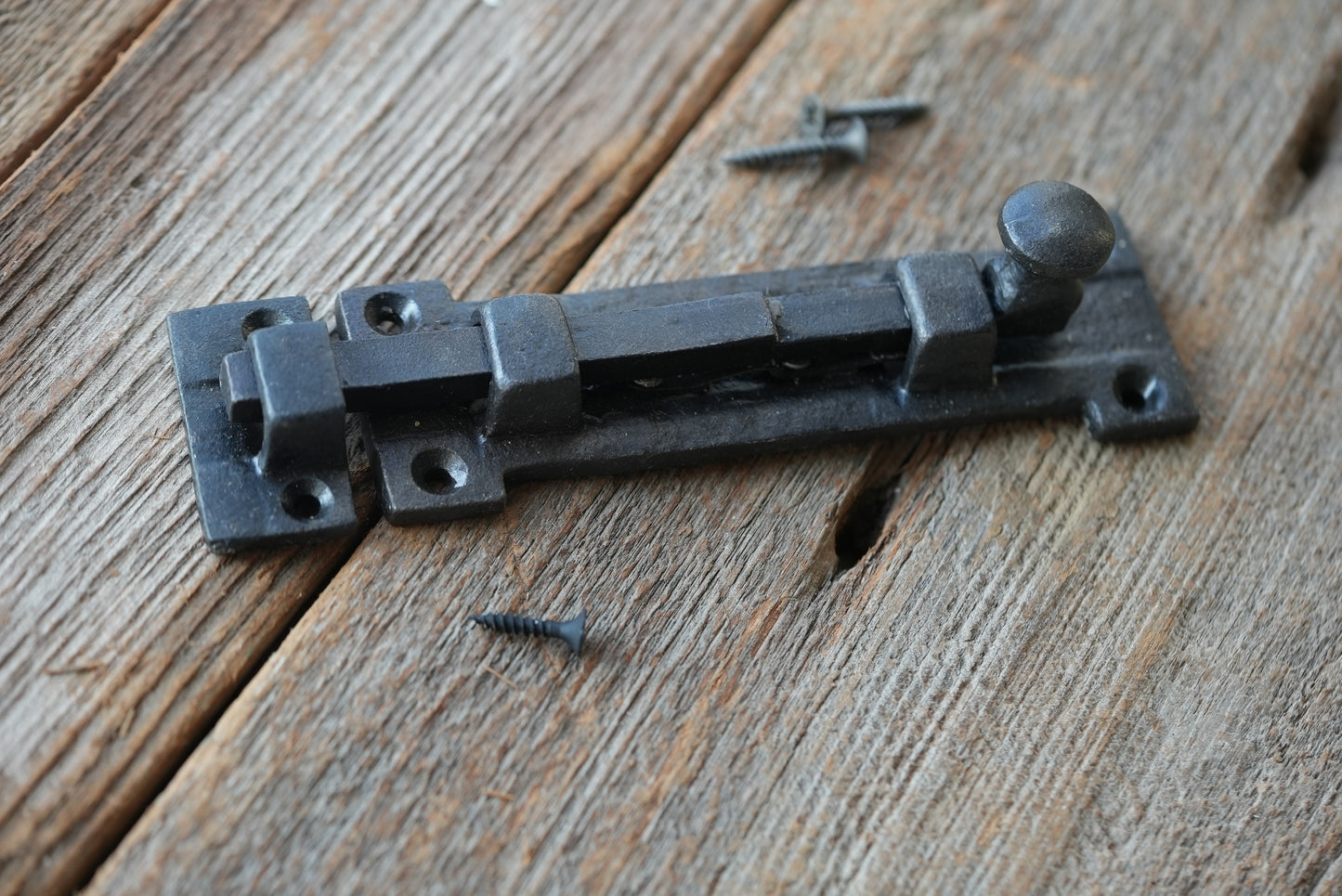 Iron Slide Bolt Door Latch Old Victorian-6.5"
