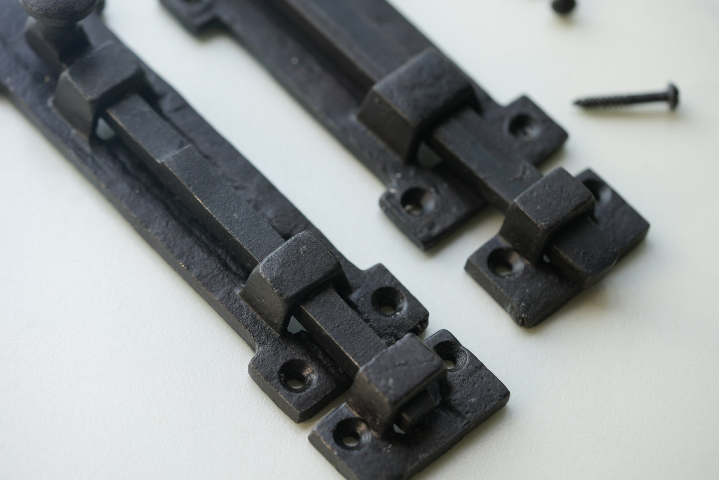 Iron Slide Bolt Door Latch Old Victorian-8"