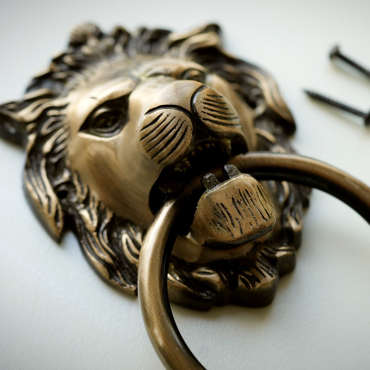 Brass Lion Door Knocker