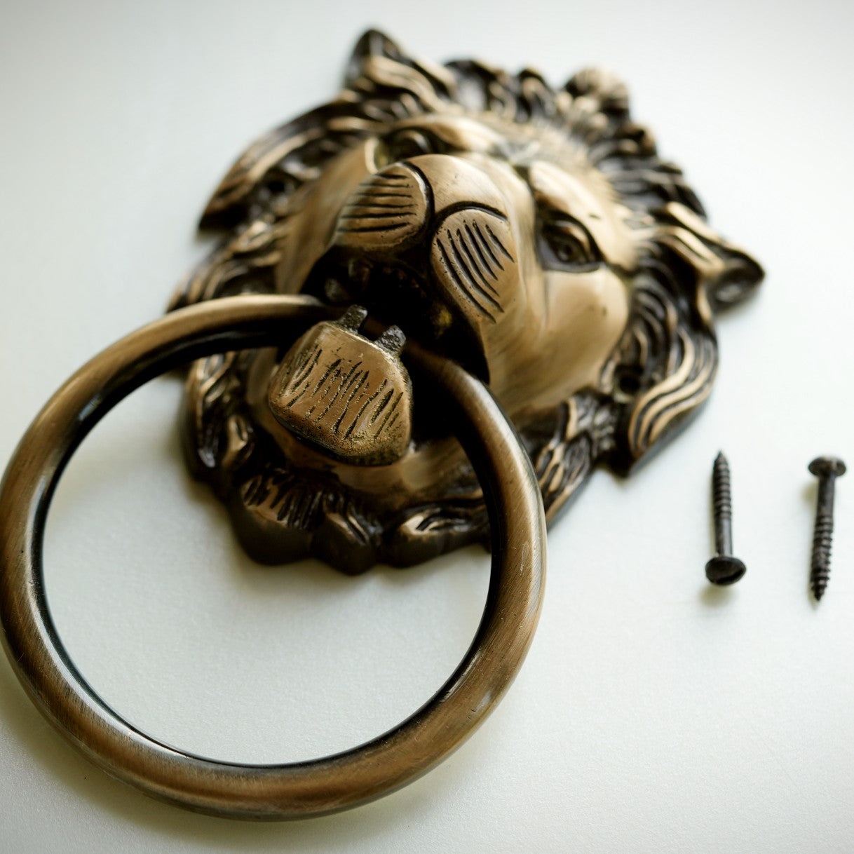 Brass Lion Door Knocker