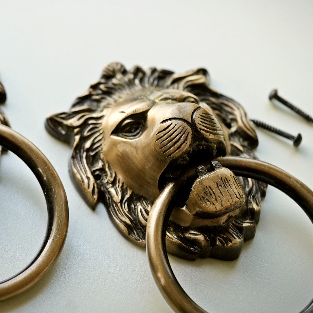 Brass Lion Door Knocker