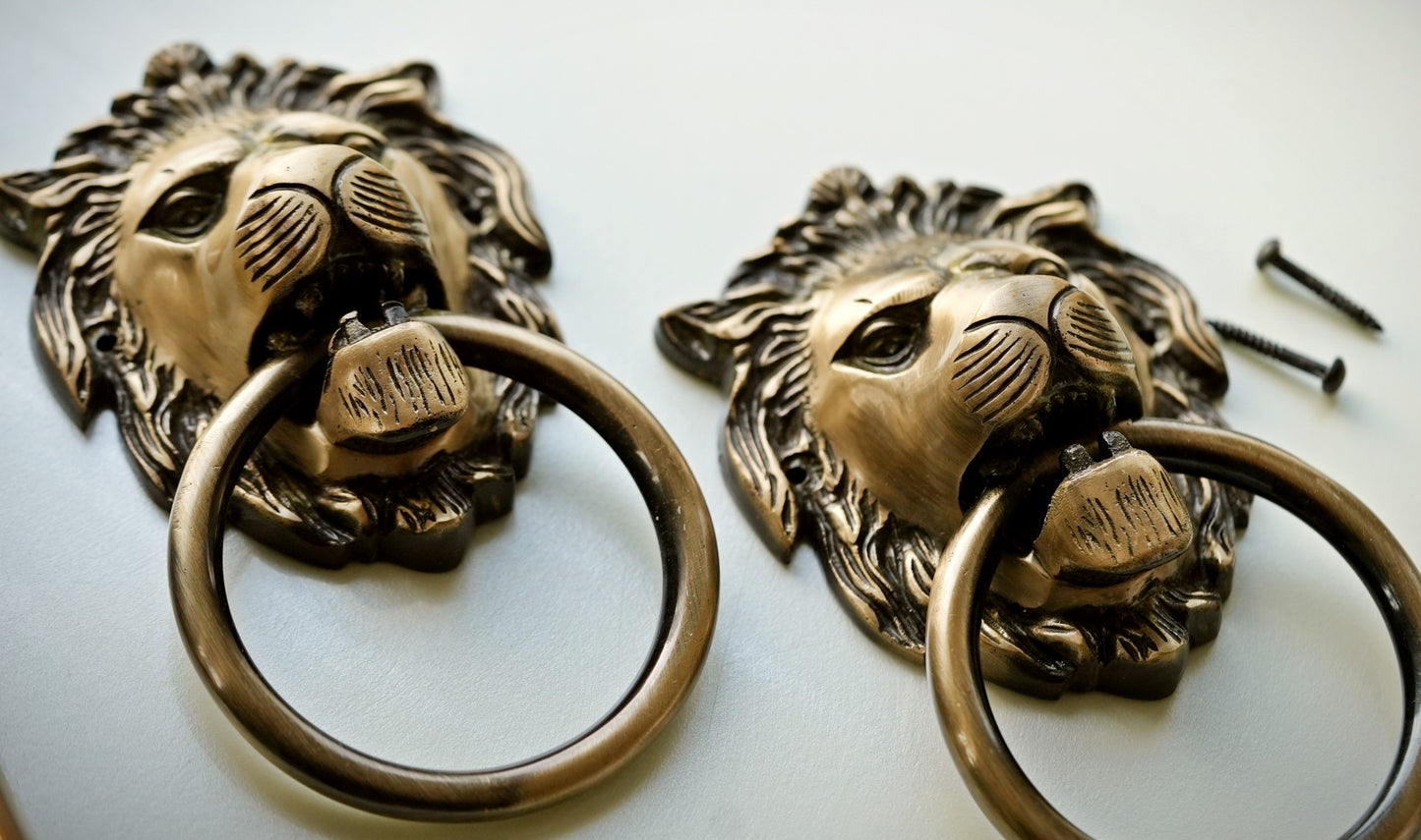 Brass Lion Door Knocker