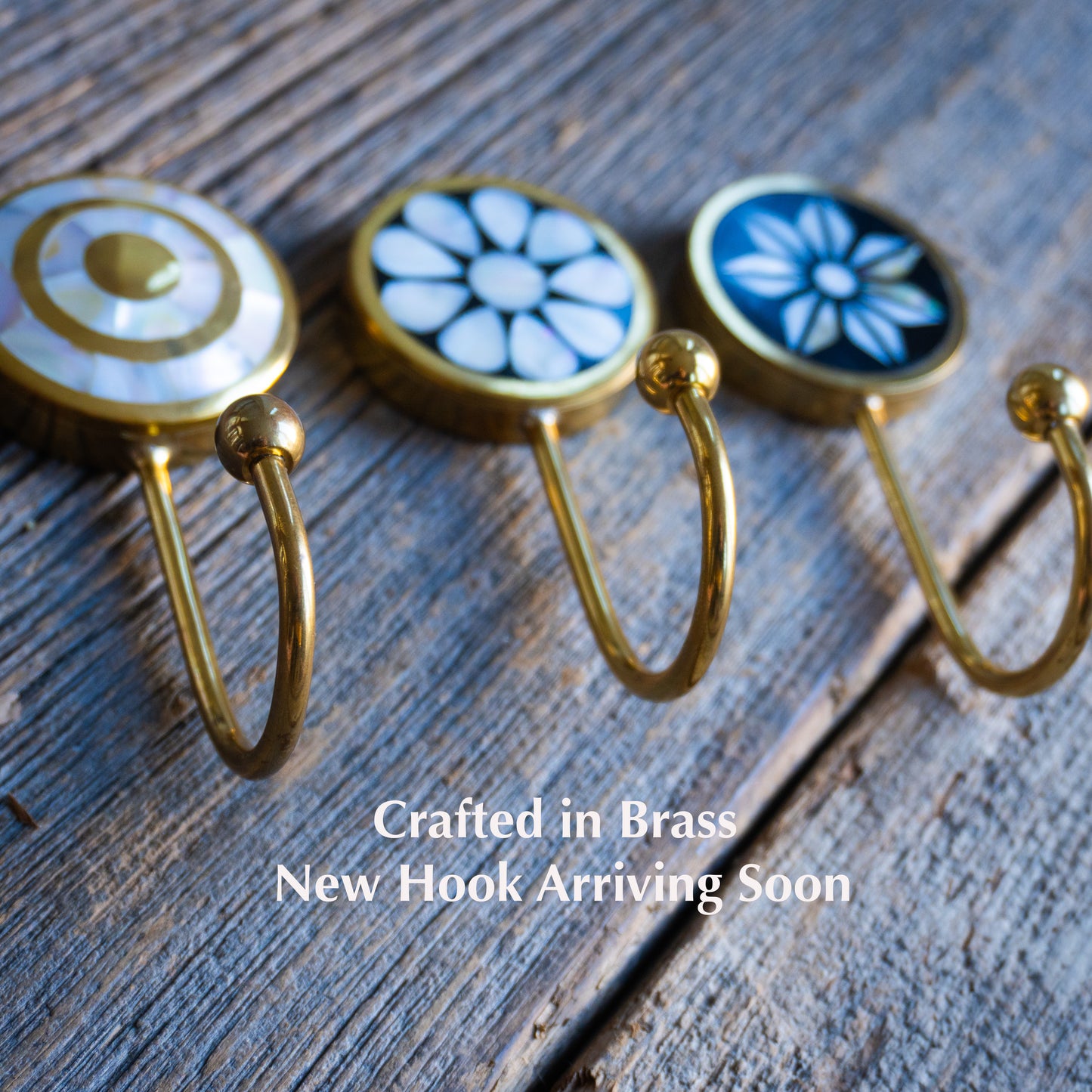 Brass and Mother of Pearl decorative hook (COMING SOON )