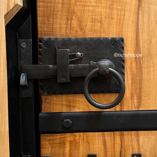 Cottage Ring Latch Rustic Burnt Wax Finish