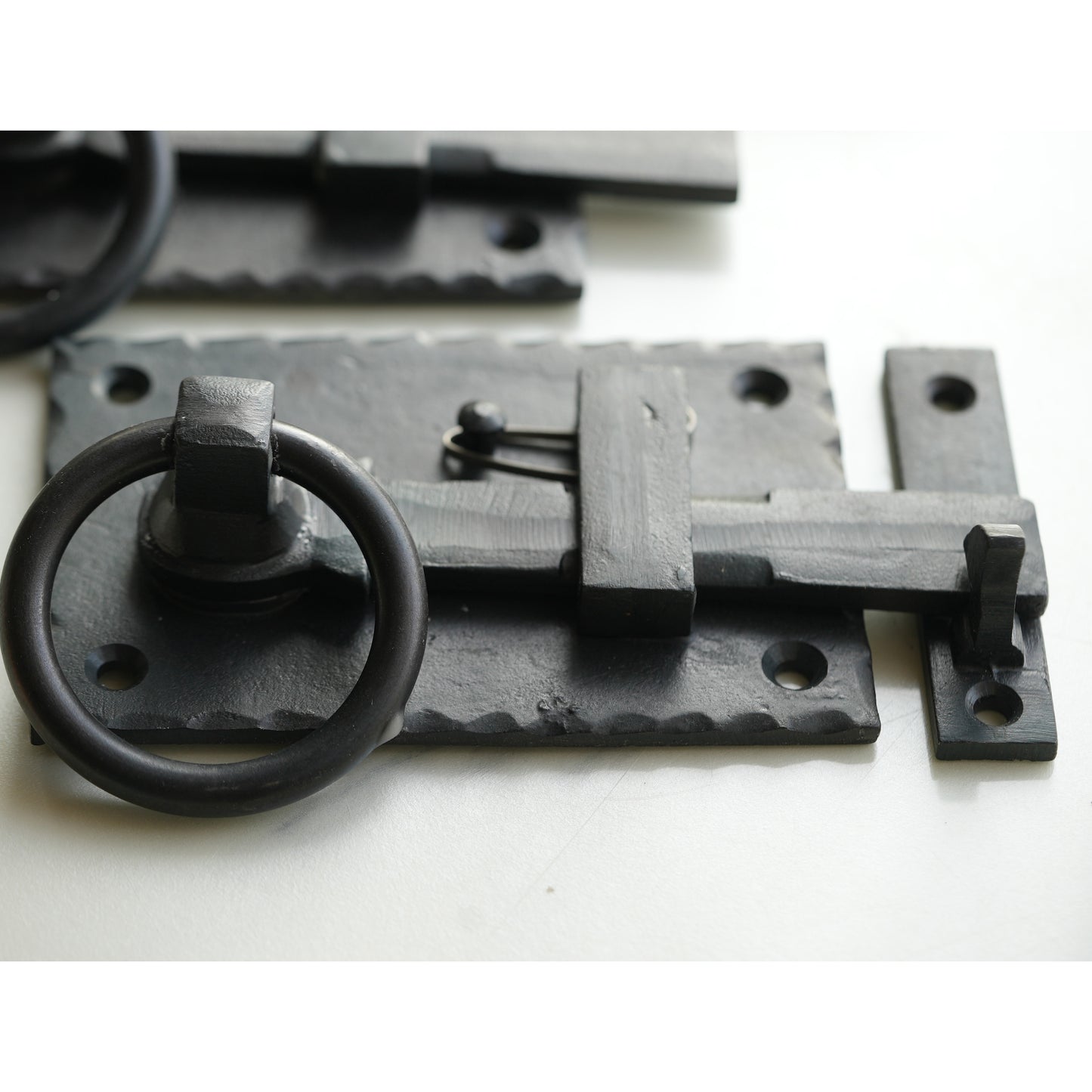 Cottage Ring Latch Rustic Burnt Wax Finish
