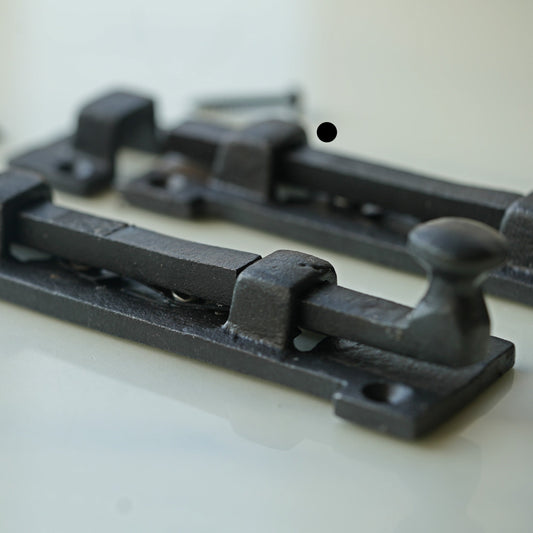 Iron Slide Bolt Door Latch Old Victorian-8"